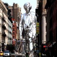 Andy Warhol sculpture in Union Square